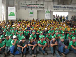 Funcionarios da Usina Santo Antonio em Rondonia