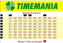 Resultado do Timemania